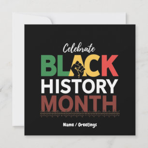 Celebrate Black History Month Honouring African Invitation