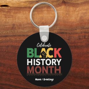 Celebrate Black History Month Honouring African Key Ring