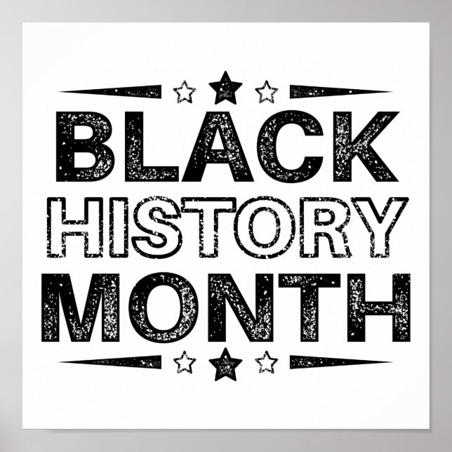 Celebrate Black History Month Poster (Front)