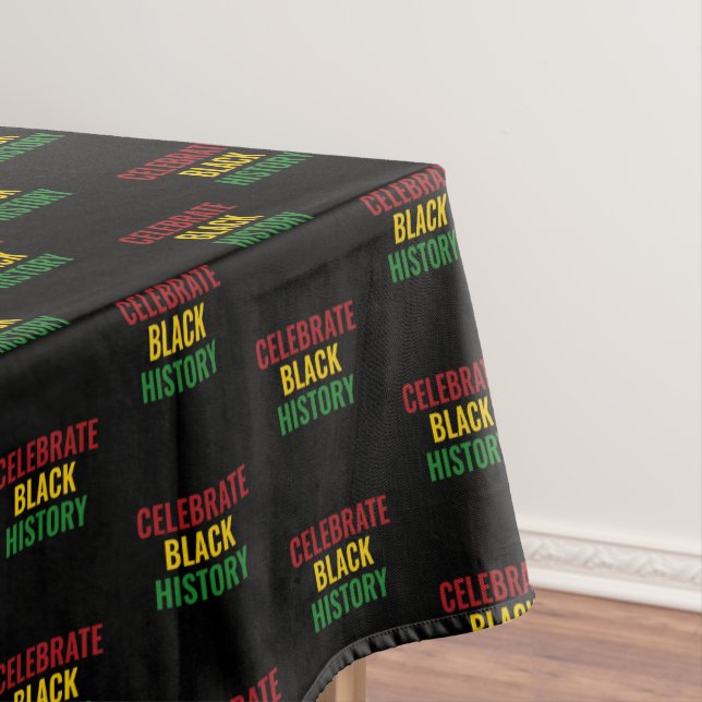 Celebrate Black History Month Tablecloth (In Situ)