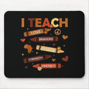 Celebrate black history month teach black history mouse mat