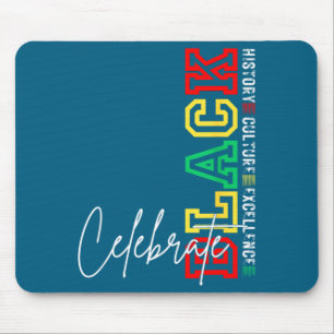 Celebrate black juneteenth african american pride  mouse mat