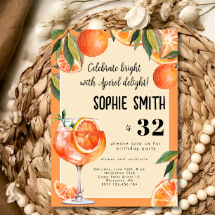 Celebrate bright with Aperol delight birthday Invitation