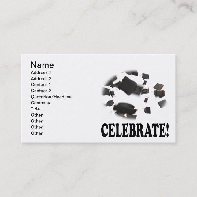 Celebrate Business Card (Front)