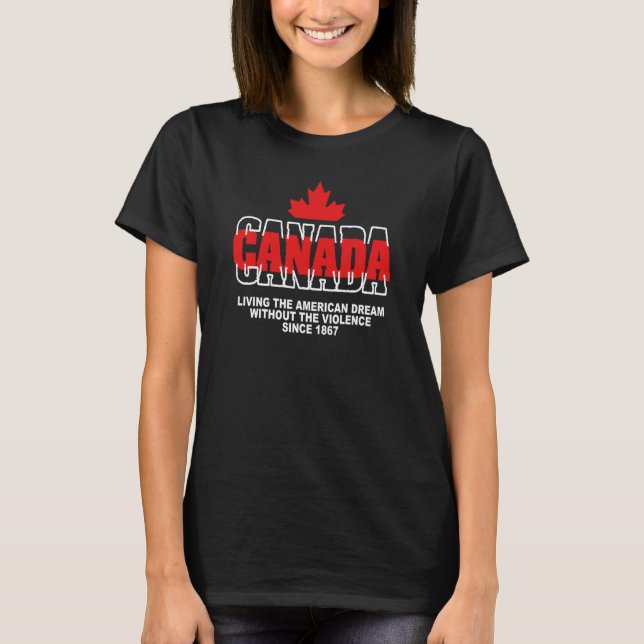 Celebrate Canada Day Canadian Flag Pride T-Shirt (Front)
