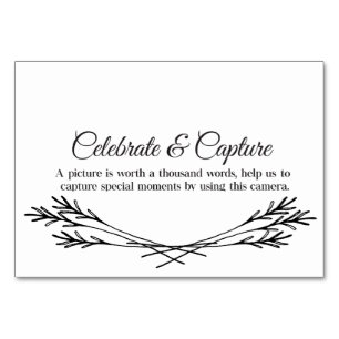 Celebrate & Capture Placecards Table Number