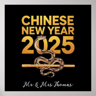 Celebrate Chinese New Year 2025 Year Of Snake Poster