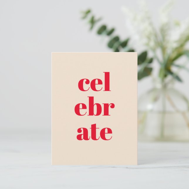 Celebrate Christmas Card (Standing Front)