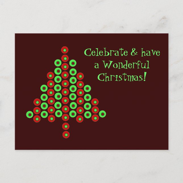 Celebrate Christmas Holiday Postcard (Front)