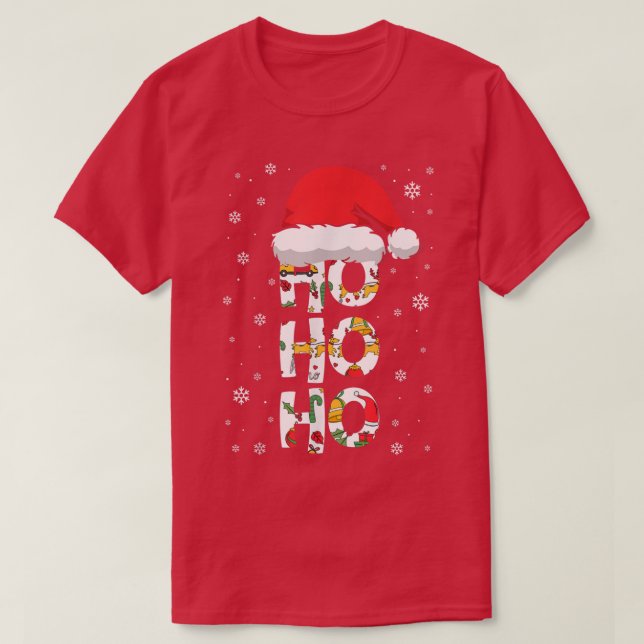 Celebrate Christmas In July Funny Beach Summer Chr T-Shirt (Design Front)