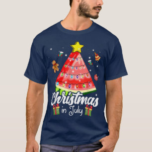 Celebrate Christmas In July With Watermelon Christ T-Shirt
