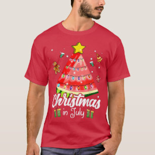 Celebrate Christmas In July With Watermelon Christ T-Shirt