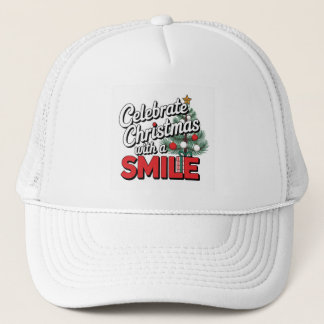 Celebrate Christmas with smile Trucker Hat
