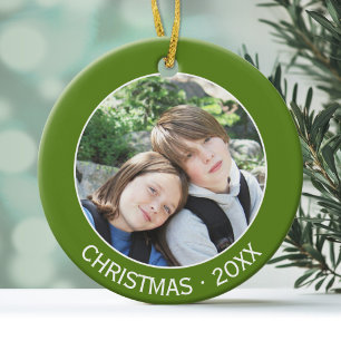 Celebrate Christmas with Your Favourite Photo Ceramic Tree Decoration