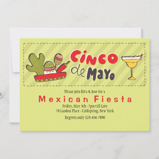 Celebrate Cinco de Mayo Invitation (Front)