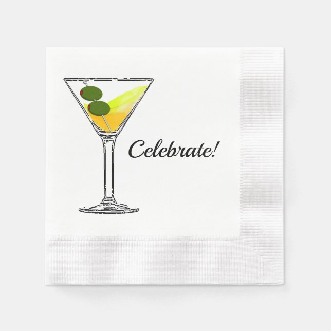 Celebrate Cocktail Party Napkin (Front)