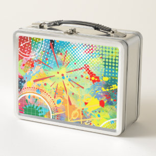 Celebrate Colour Metal Lunch Box