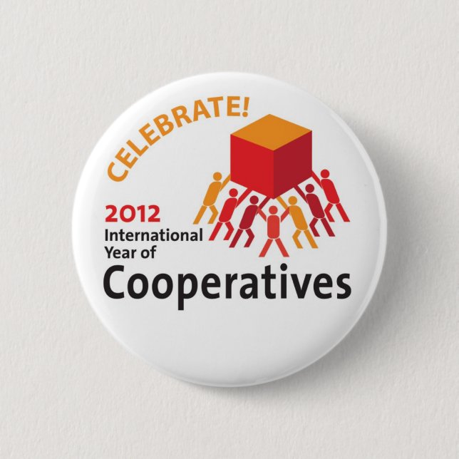Celebrate Cooperatives 6 Cm Round Badge (Front)
