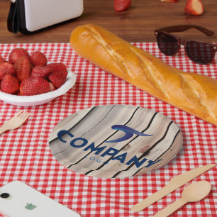 Celebrate Corporate Branded Custom Company Logo Paper Plate