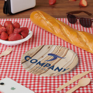 Celebrate Corporate Branded Custom Company Logo Paper Plate