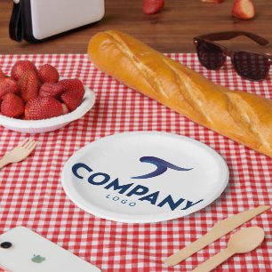 Celebrate Corporate Branded Custom Company Logo Paper Plate