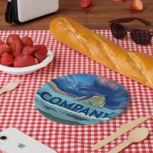 Celebrate Corporate Branded Custom Company Logo  Paper Plate