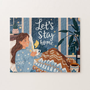 Celebrate cosy nights knitted blanket jigsaw puzzle