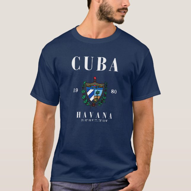 Celebrate Cuban Heritage Cuba Flag T-shirt (Front)