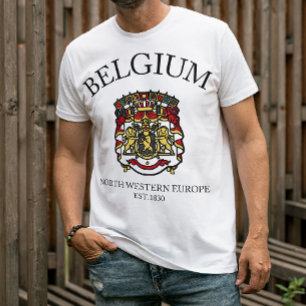 Celebrate Culture of Belgium Flag T-shirt