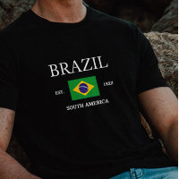 Celebrate Culture of Brazilian Brazil Flag T-Shirt