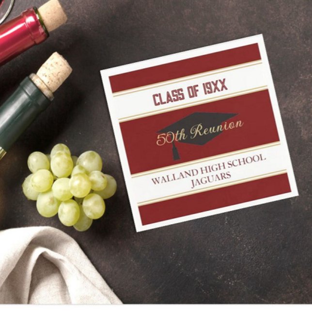 Celebrate! CUSTOM Class Reunion Napkins (Creator Uploaded)