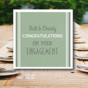 Celebrate! Custom Engagement party  Napkins