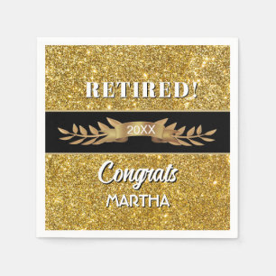 Celebrate! Custom Retirement party Napkins