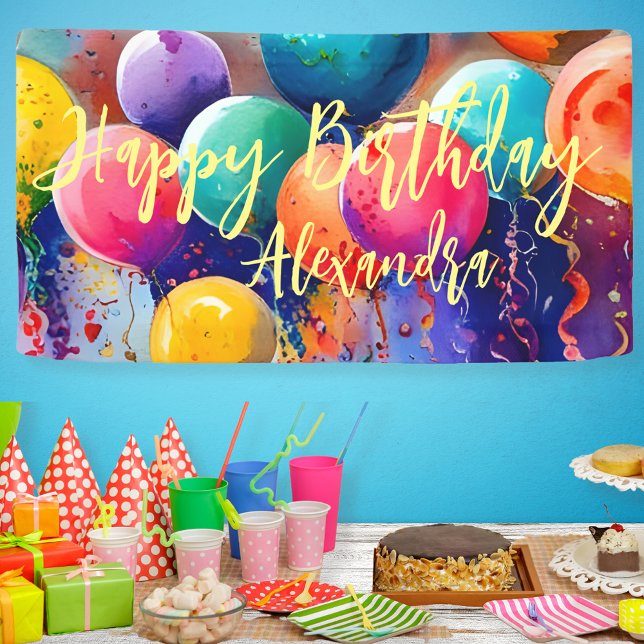 Celebrate! Custom Text Any Occasion Banner (Perfect for any occasion, just click "Personalize this Template" to easily change the text.)