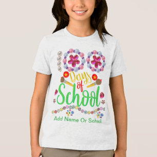 Celebrate Cute 100 Days of School  Tri-Blend Shirt