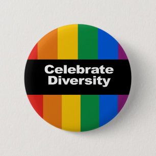 Celebrate Diversity 2 6 Cm Round Badge
