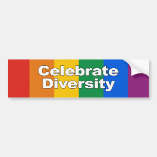 Celebrate Diversity 2 Bumper Sticker