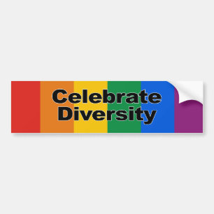 Celebrate Diversity 2 Bumper Sticker
