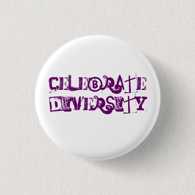 Celebrate Diversity 3 Cm Round Badge (Front)