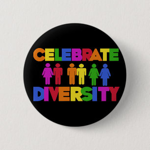 Celebrate Diversity 6 Cm Round Badge
