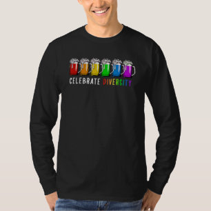 Celebrate Diversity Beer Drinking Lgbt Beer Gay Pr T-Shirt