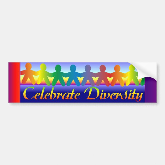 Celebrate Diversity Bumper Sticker (Front)