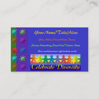 Celebrate Diversity Business Card