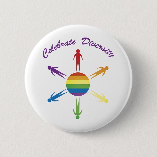 Celebrate Diversity Circle Buttons (Front)