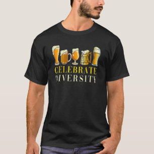 Celebrate Diversity Craft Beer Drinking T-Shirt
