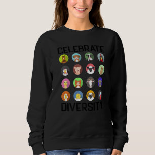 Celebrate Diversity Farm Animals Cute Farmer Pet Sweatshirt