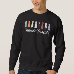 Celebrate Diversity Gift for Cat Lovers Funny Owne Sweatshirt