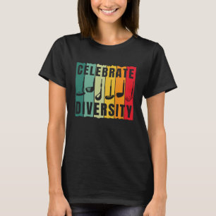 Celebrate Diversity  Golf Player Golfing Golfer Gr T-Shirt