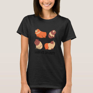 Celebrate Diversity Guinea Pig Owner Pet Cavy Anim T-Shirt