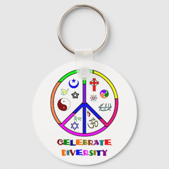 Celebrate Diversity Key Ring (Front)